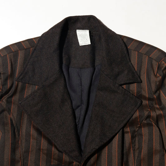 vintage stripe hussar long coat