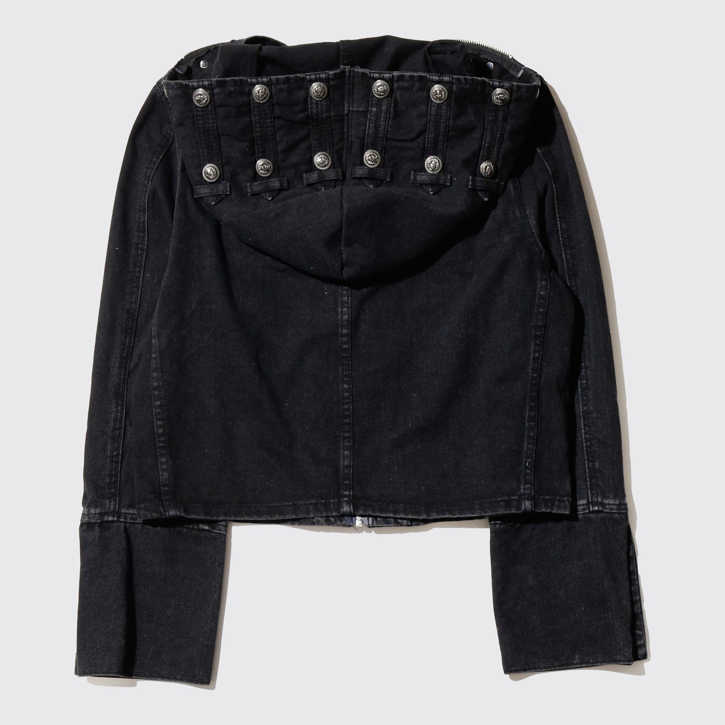 *one-off hooded napoleon jacket