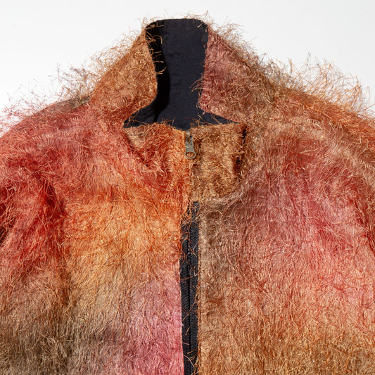 vintage melange shaggy jacket