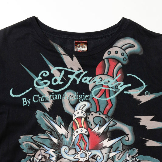 vintage ed hardy skull tatoo t-shirt