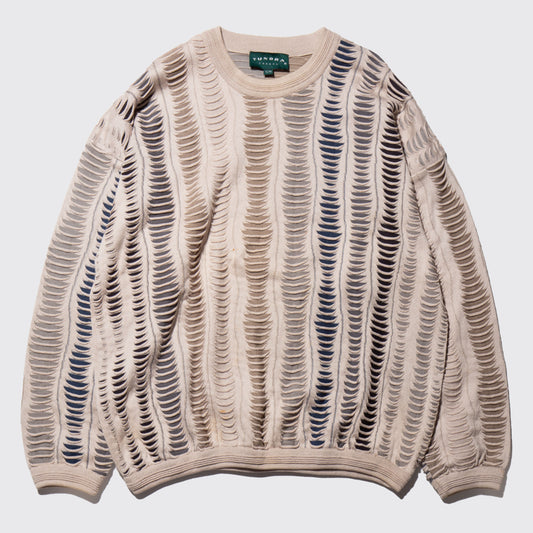 vintage 3d knit sweater