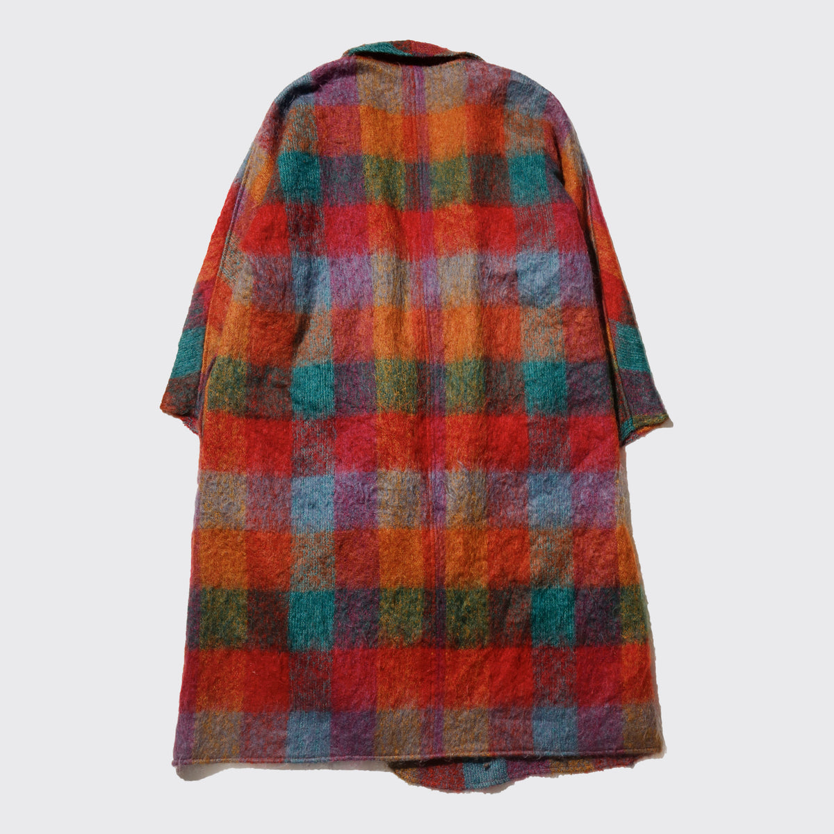 vintage madoras check carnival coat