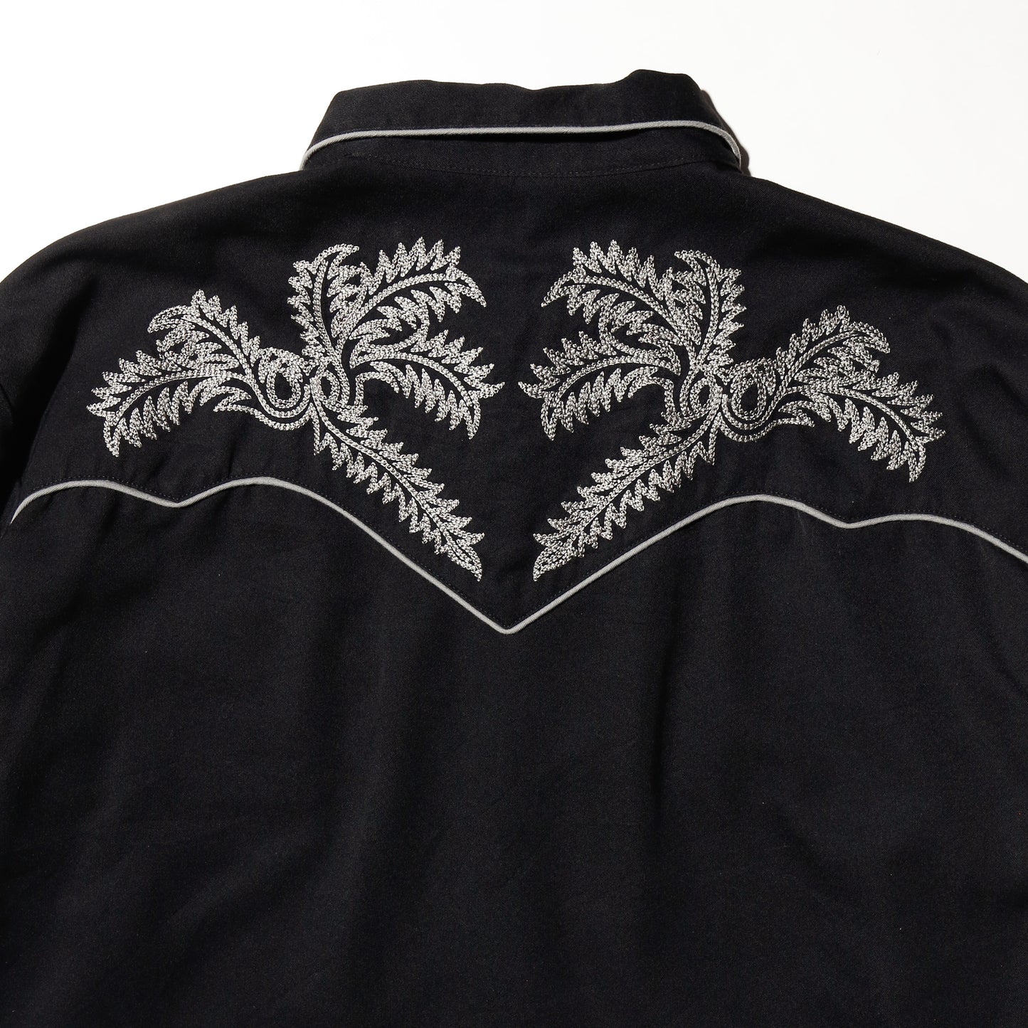 vintage cropped broderied western shirt
