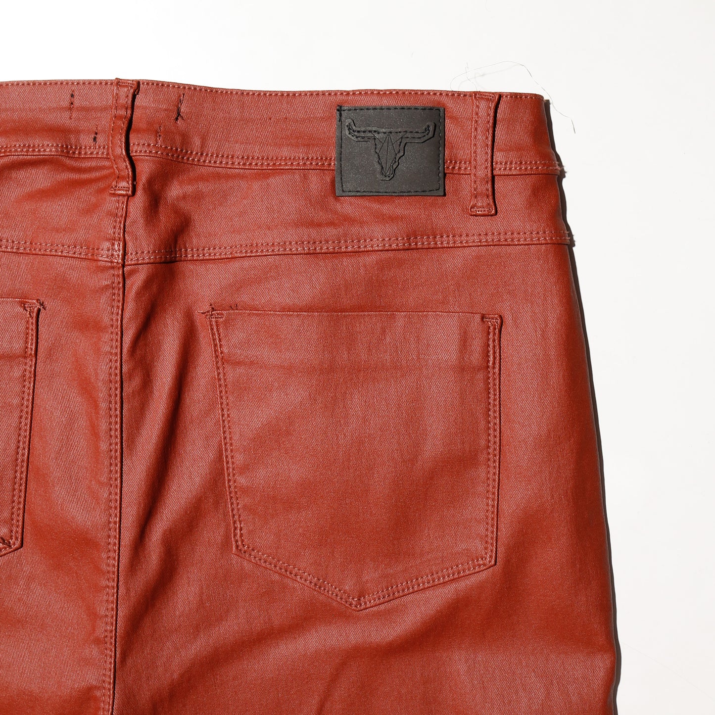 vintage mega flare coating trousers