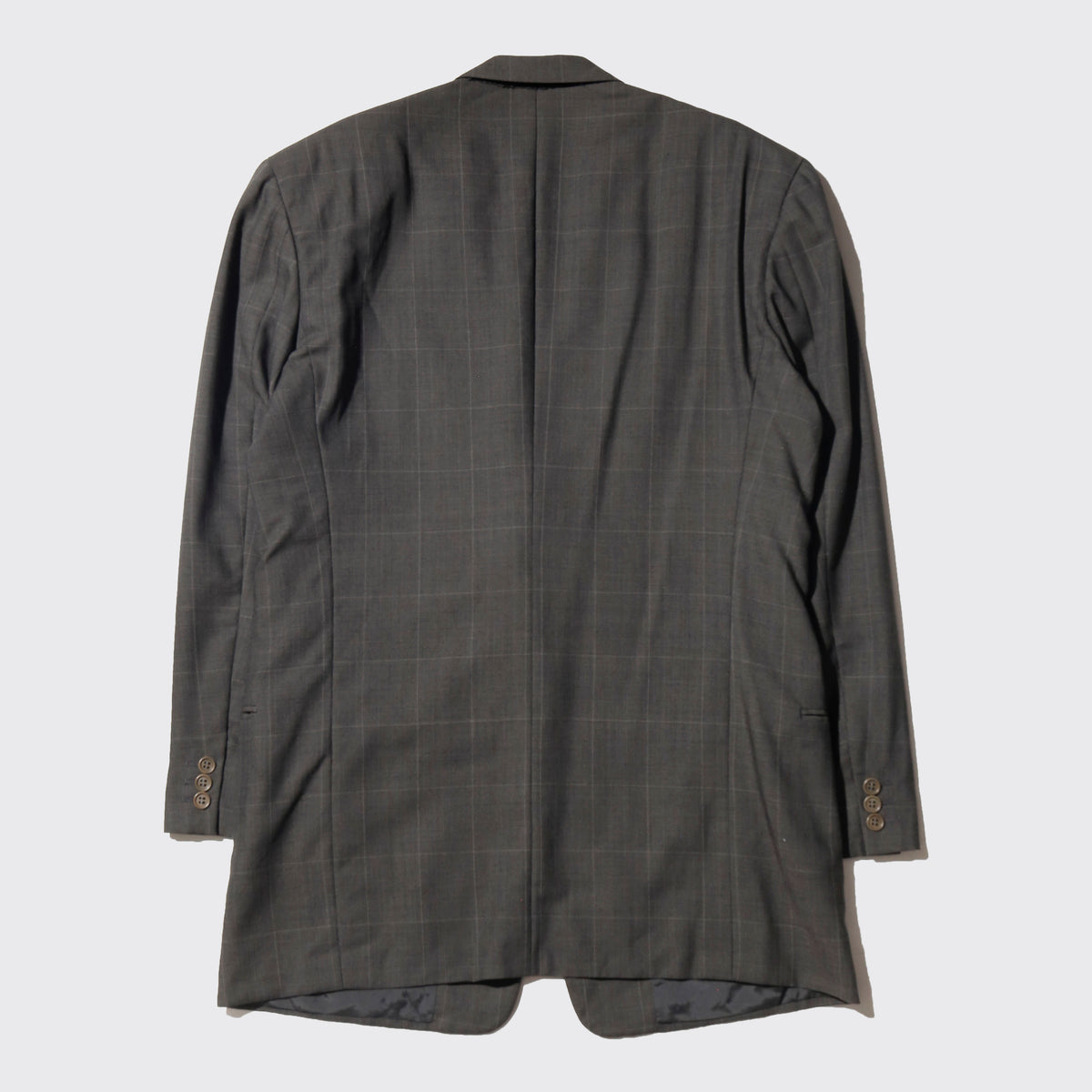vintage 80's Giorgio Armani 2b check tailored jacket
