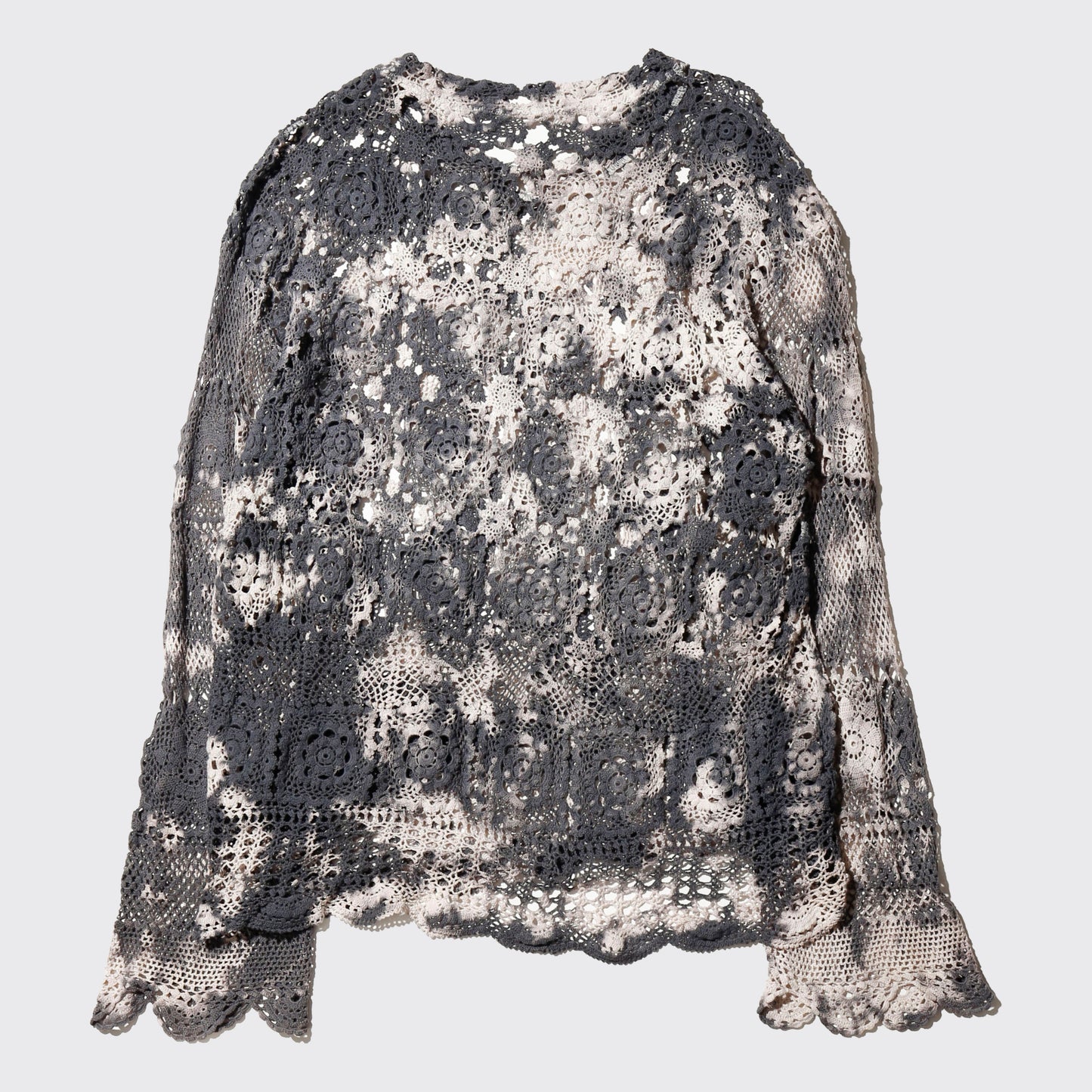 *one-off acid dye vintage lace up pullover