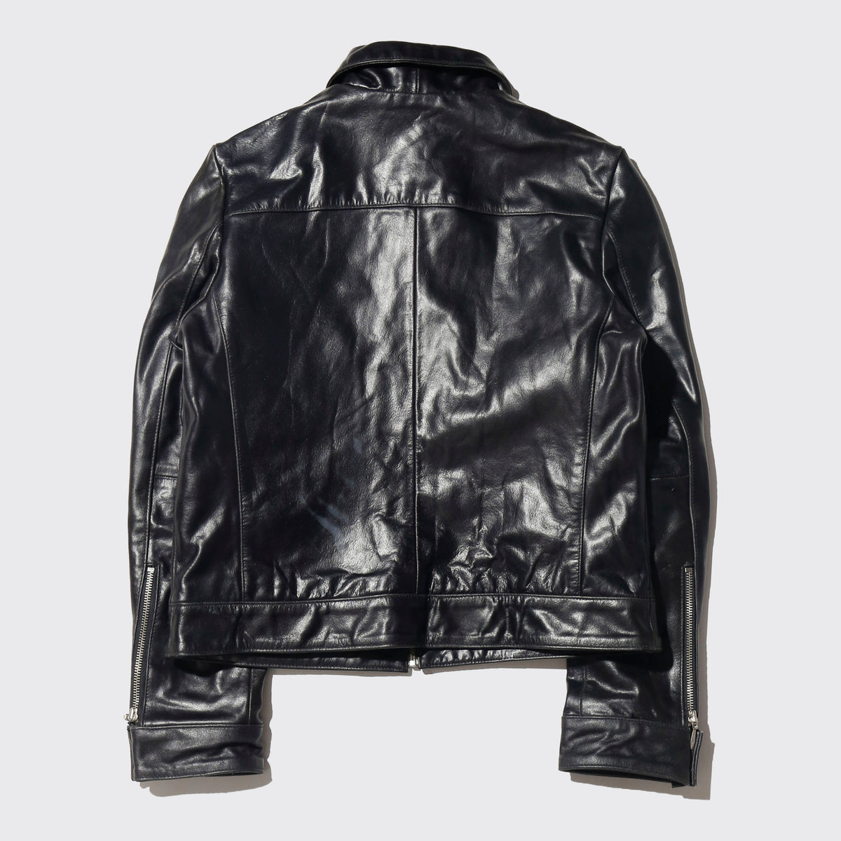 vintage mj type leather truker jacket