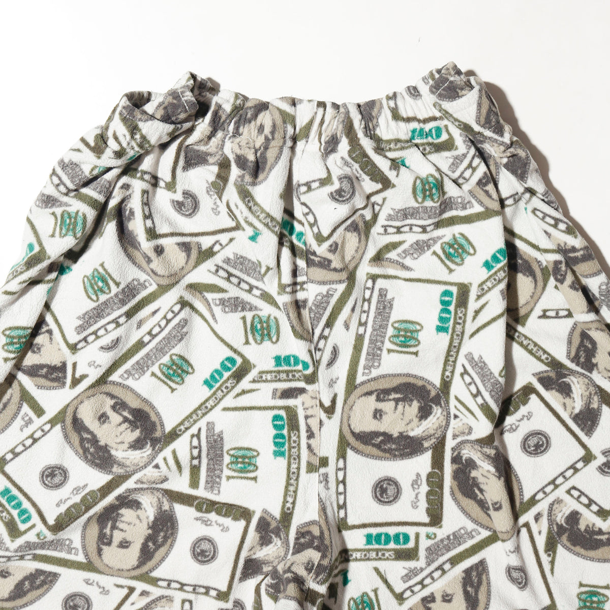 vintage $100 fleece sleeper shorts