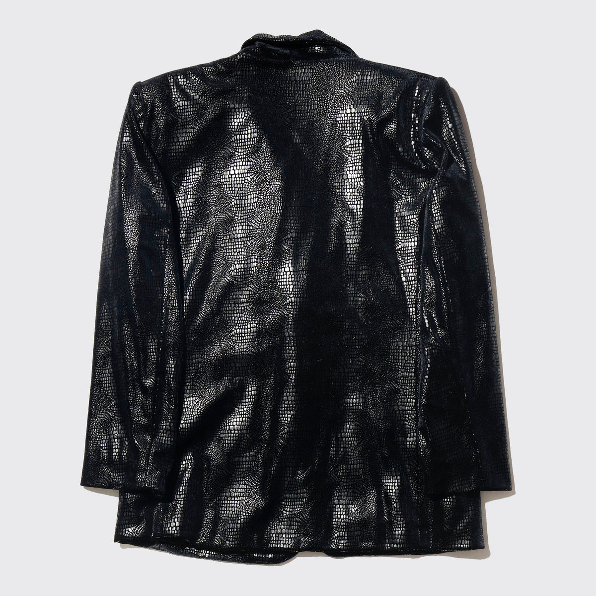 vintage faux python tailored jacket