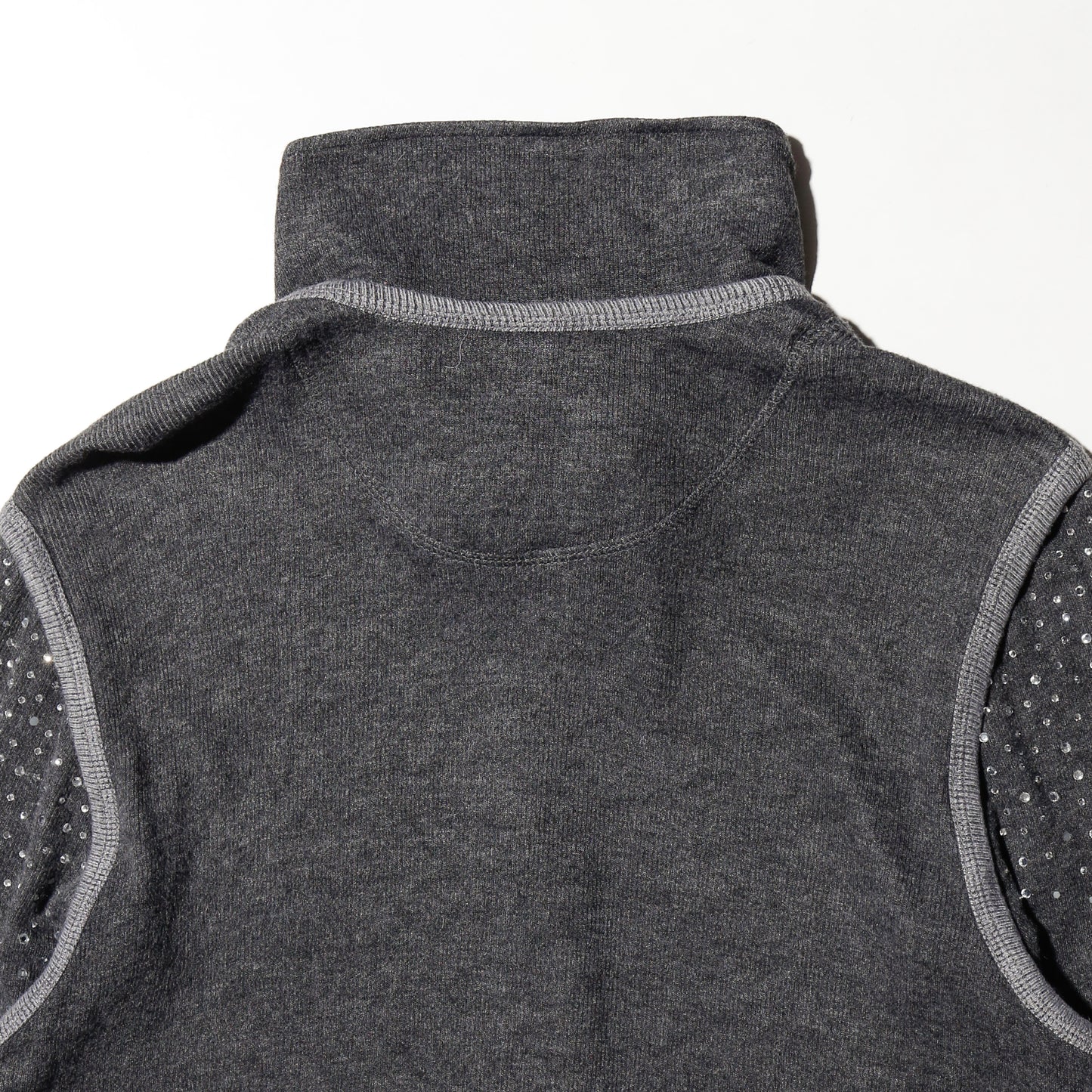 vintage shinny knit track jacket