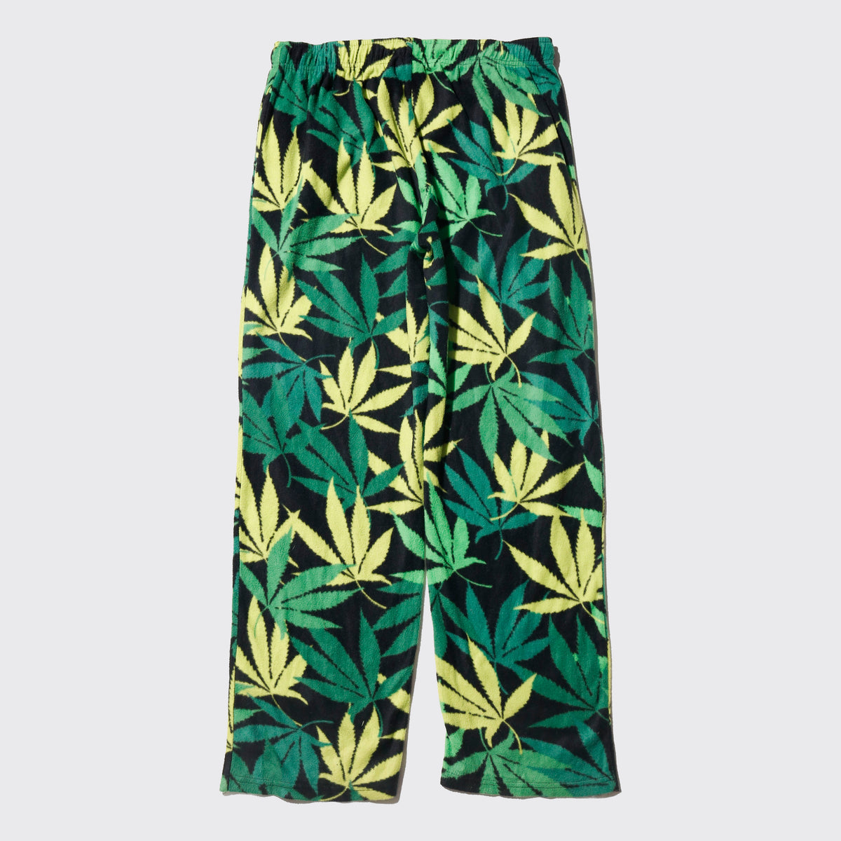 vintage cannabis fleece sleeper pants
