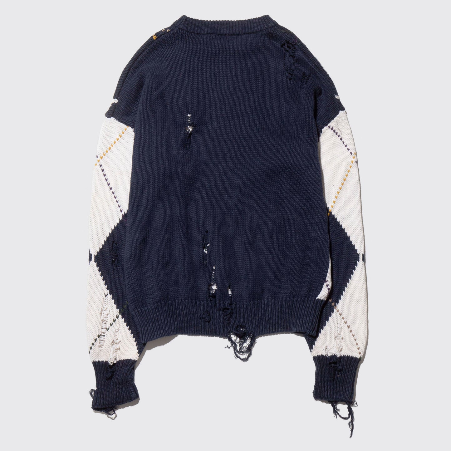 vintage broken argyle sweater