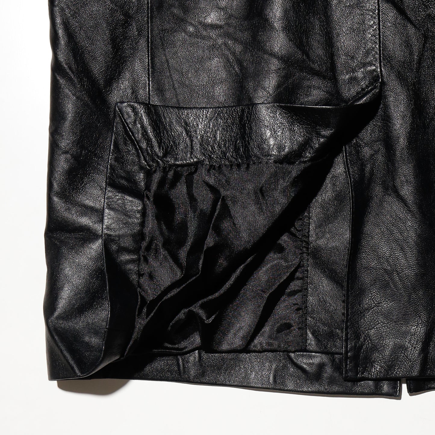 vintage 3b leather coat