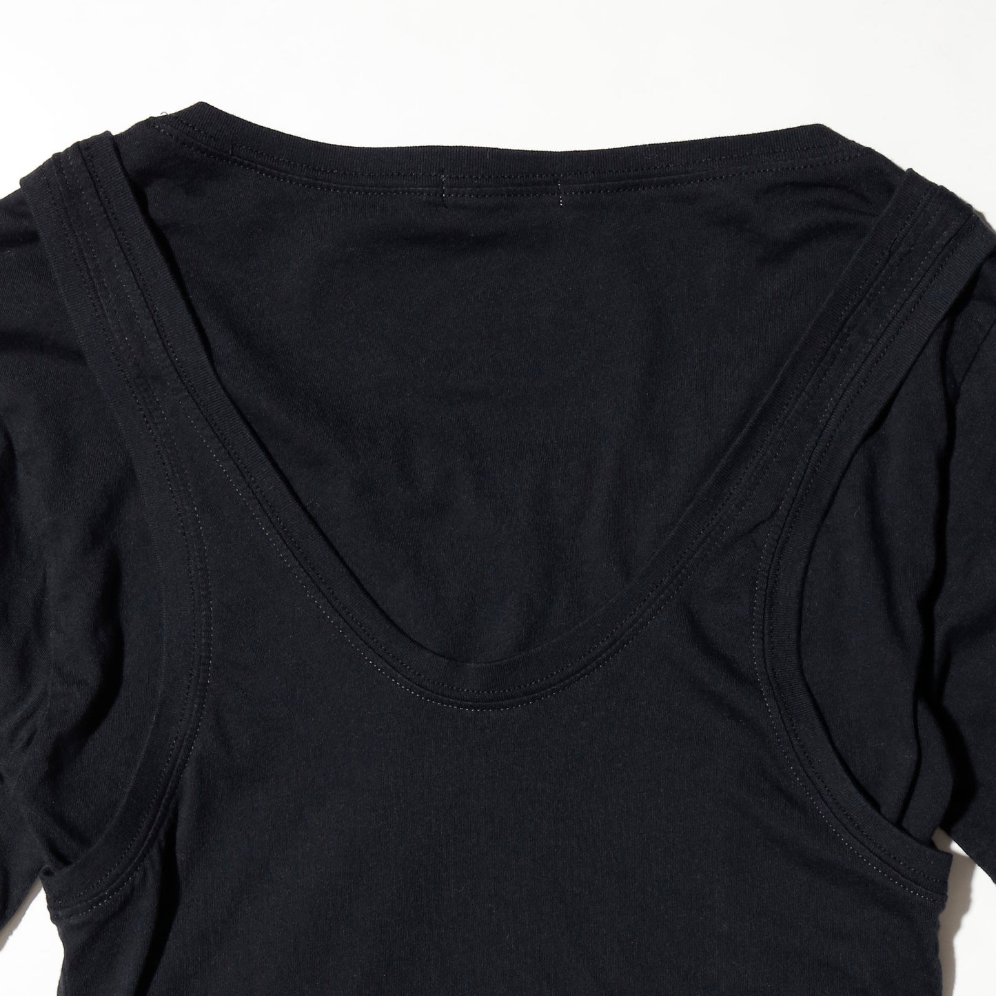 vintage cropped layered t-shirt