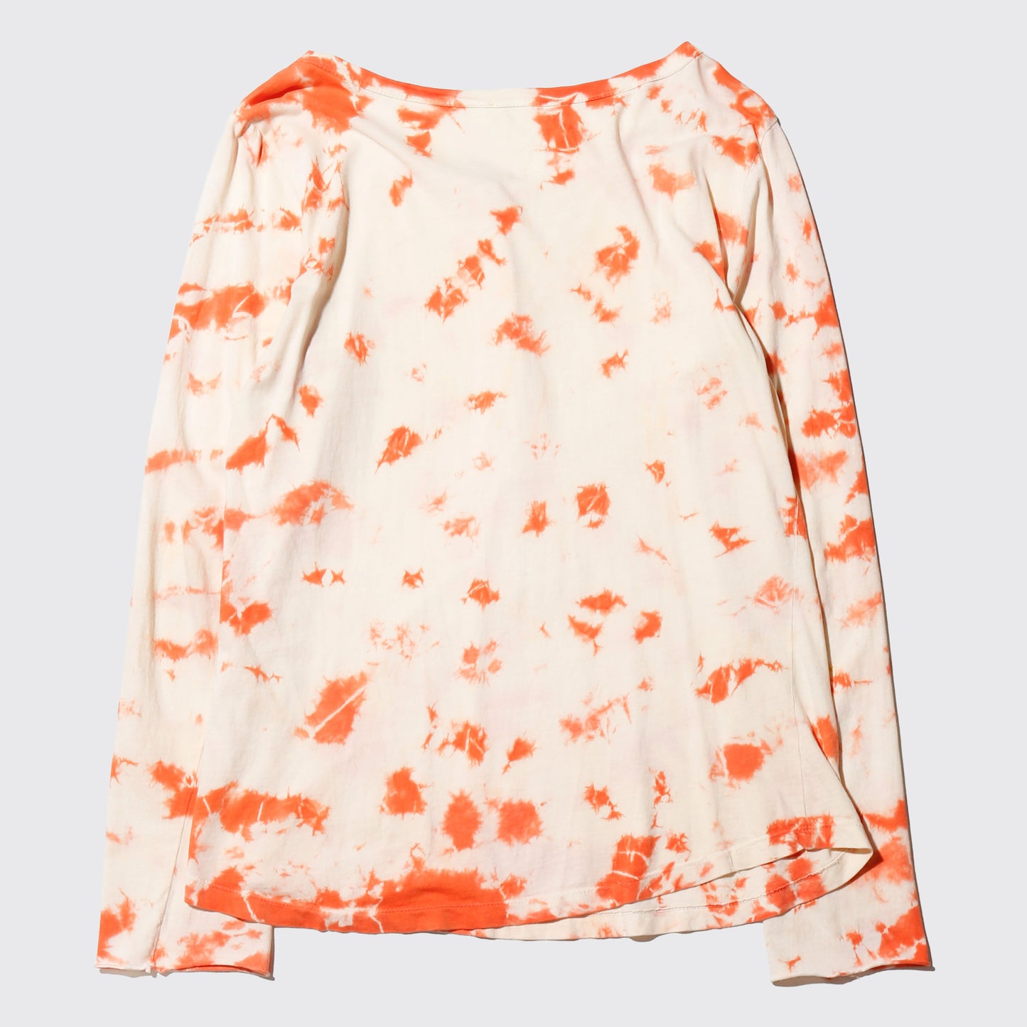 vintage dyed henry neck l/s cut sew