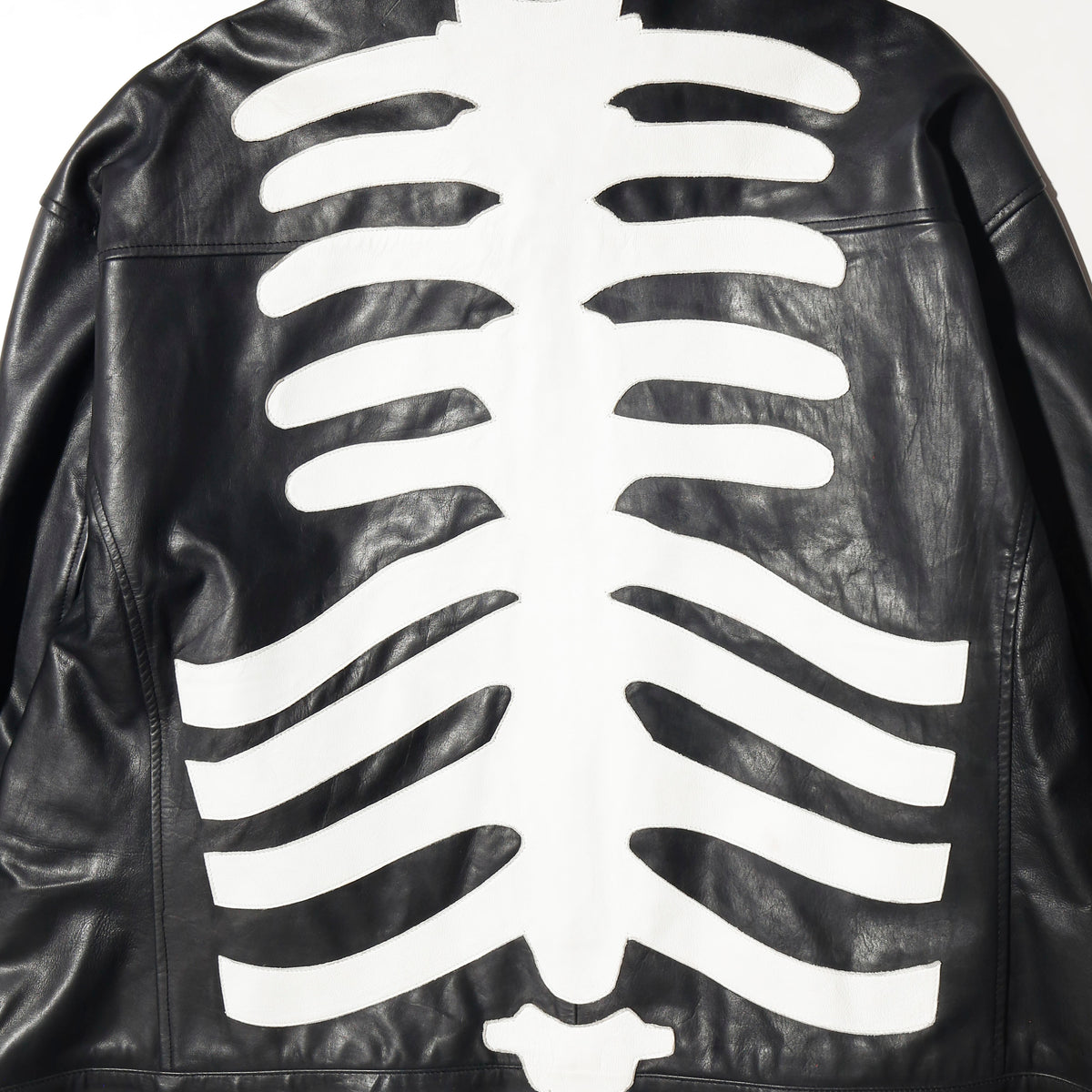 vintage zac vargas bones single leather jacket