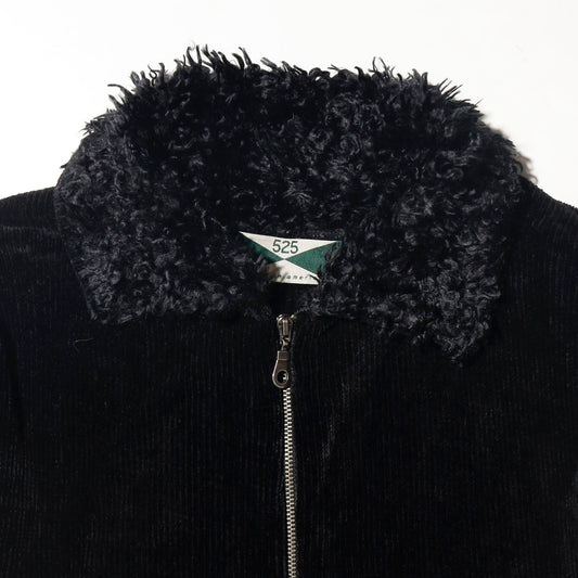 vintage cropped fuzzy textured knit jacket
