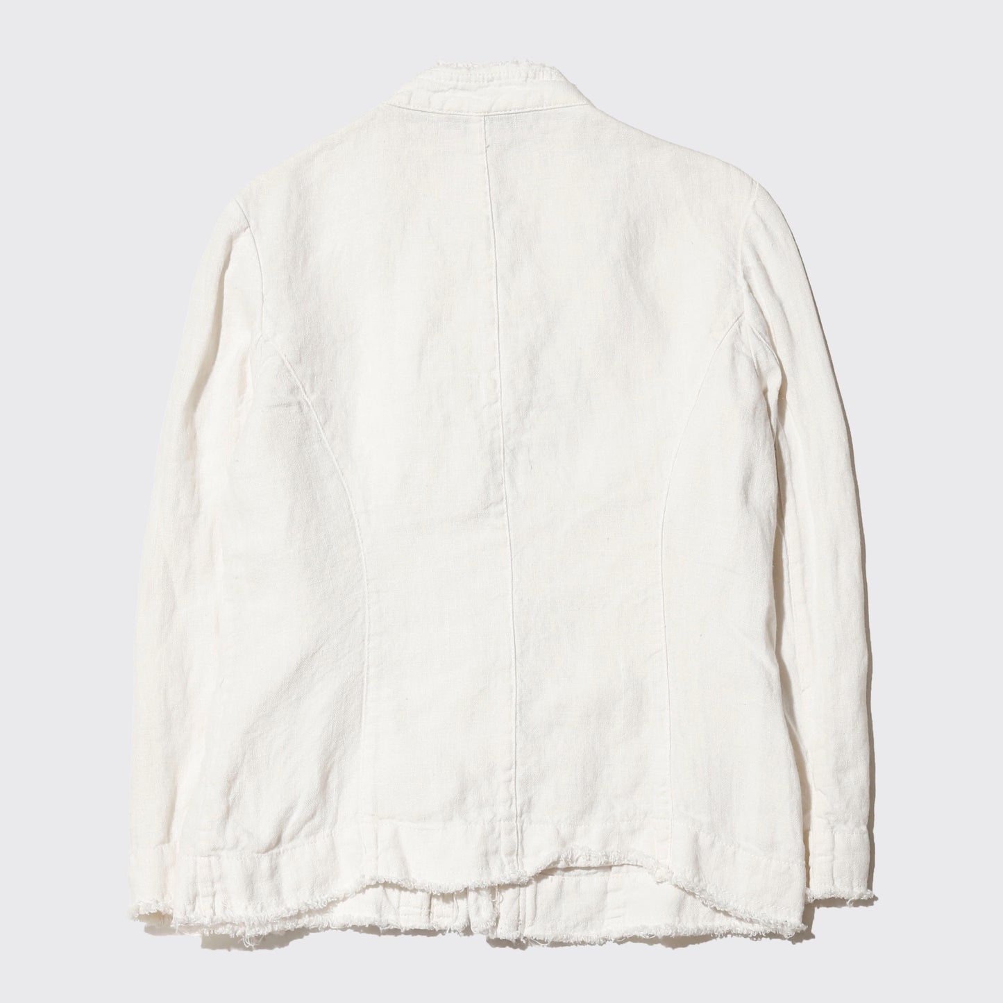 vintage euro frilled linen jacket
