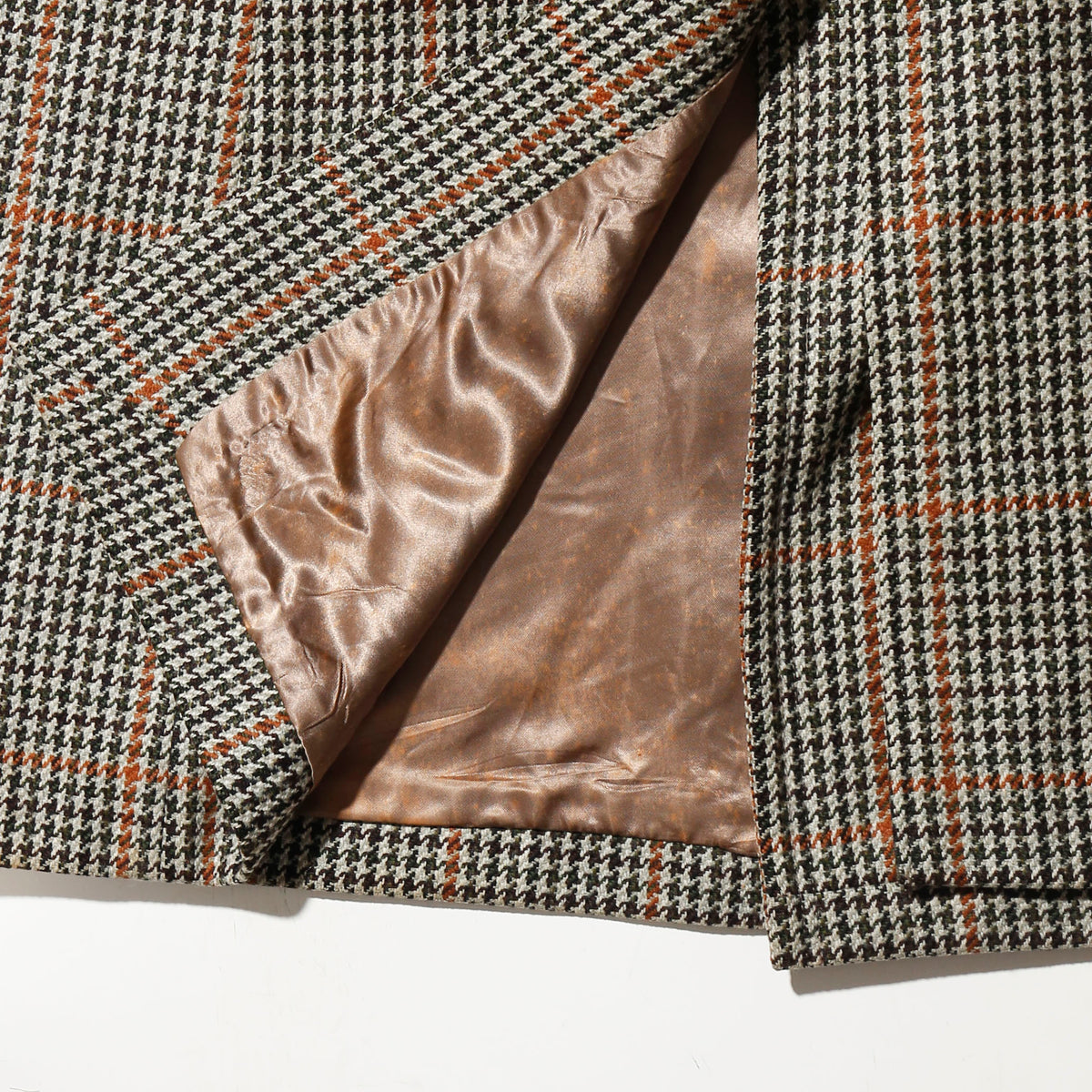 vintage 70's euro houndstooth trench coat