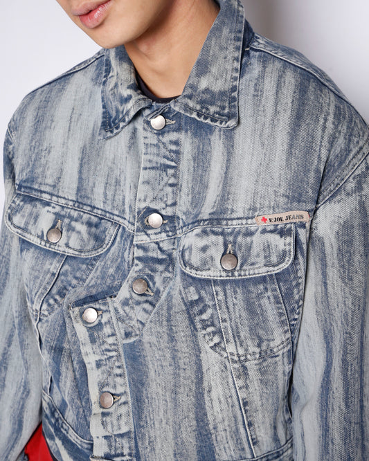*one-off acid unbalance trucker jacket