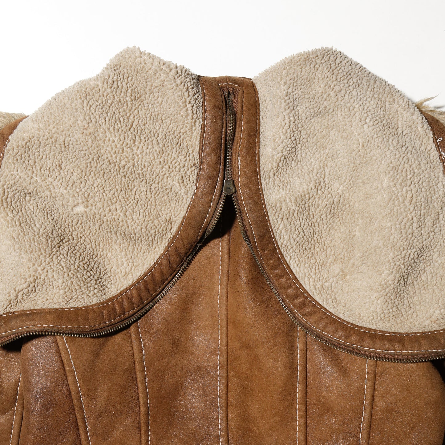 vintage 00's guess n-2b type faux suede jacket