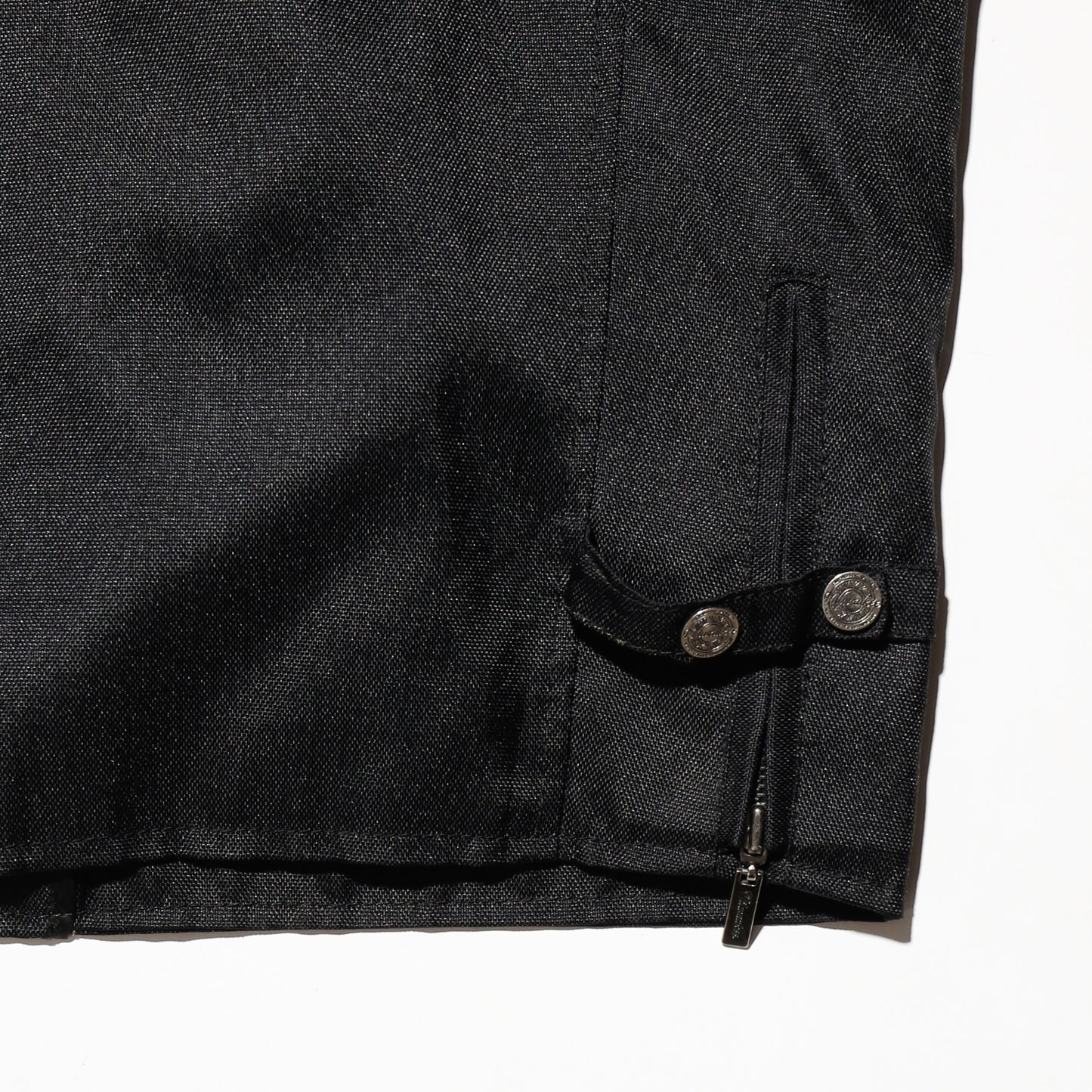 vintage leather sleeve single motorcycle jacket