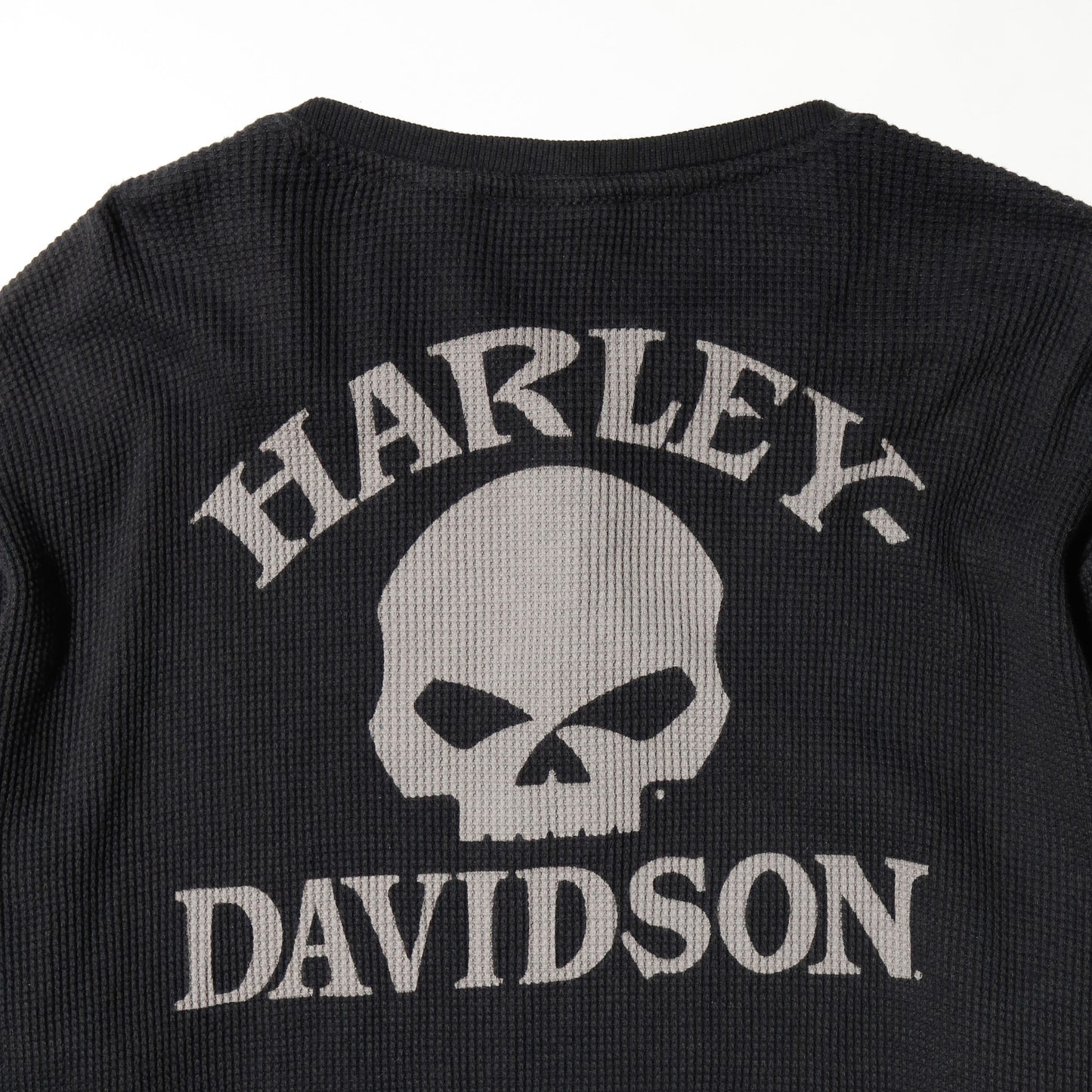 vintage 00's harley-davidson henry neck thermal l/s