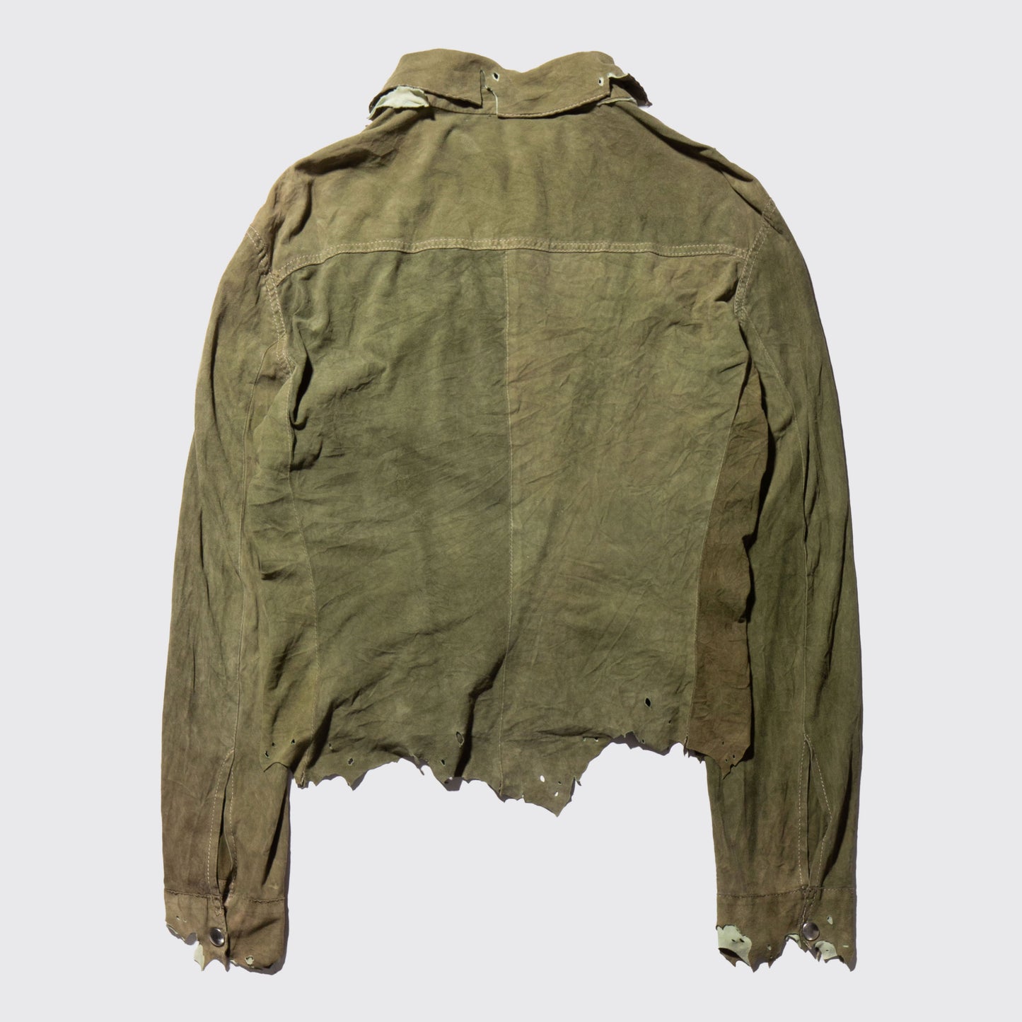 vintage collection PRIVEE broken leather jacket