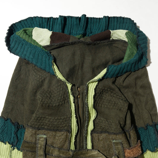 *one-off rebuild knit scarecrow coat