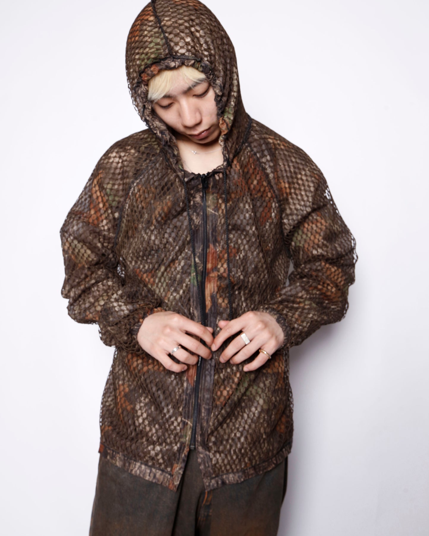 vintage mesh bug hoodie