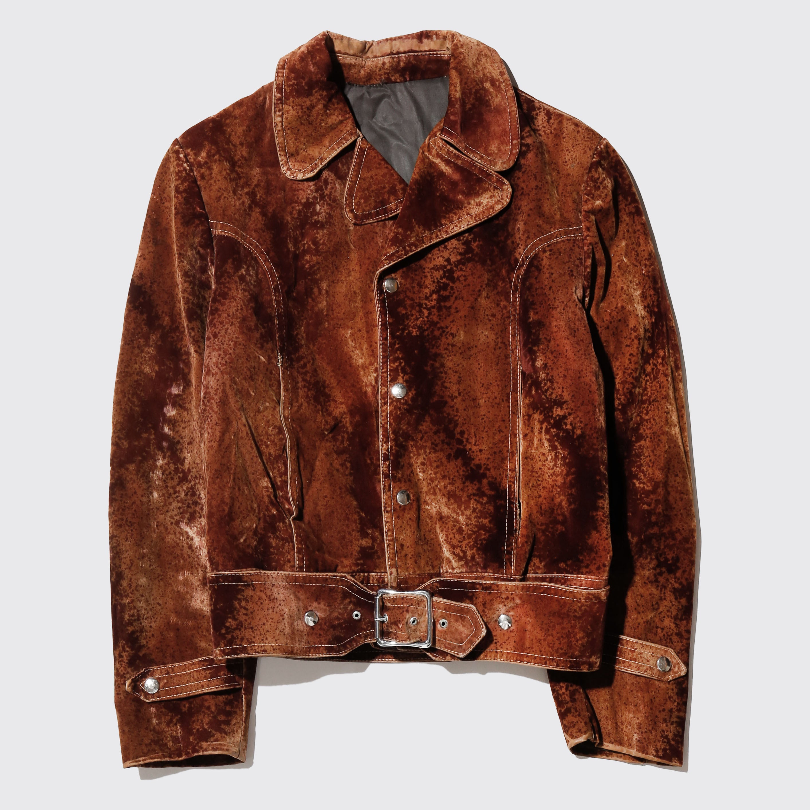 vintage belted flocky trucker jacket – NOILL