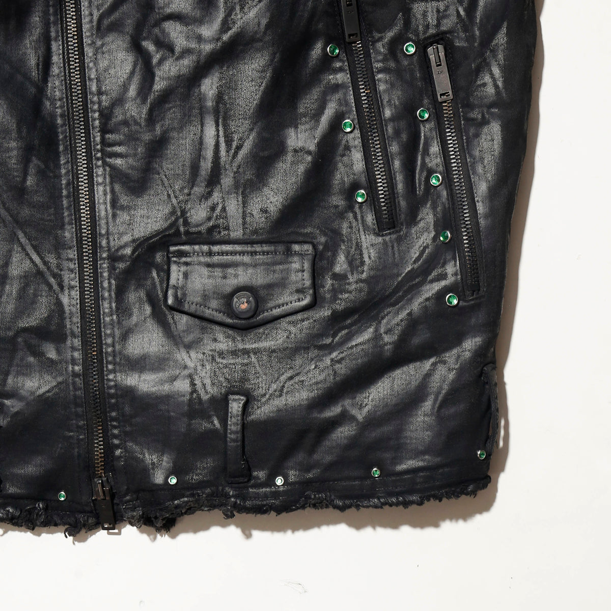 *one-off rhinestone luster riders jacket