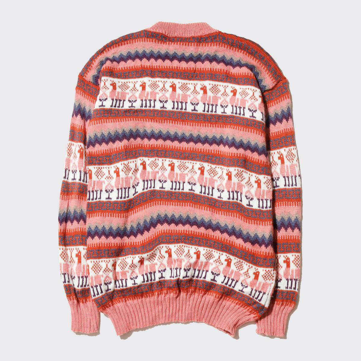 vintage alpaca wool argyle sweater