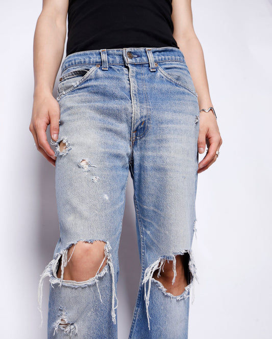 vintage 90's levi's517 crush flare jeans