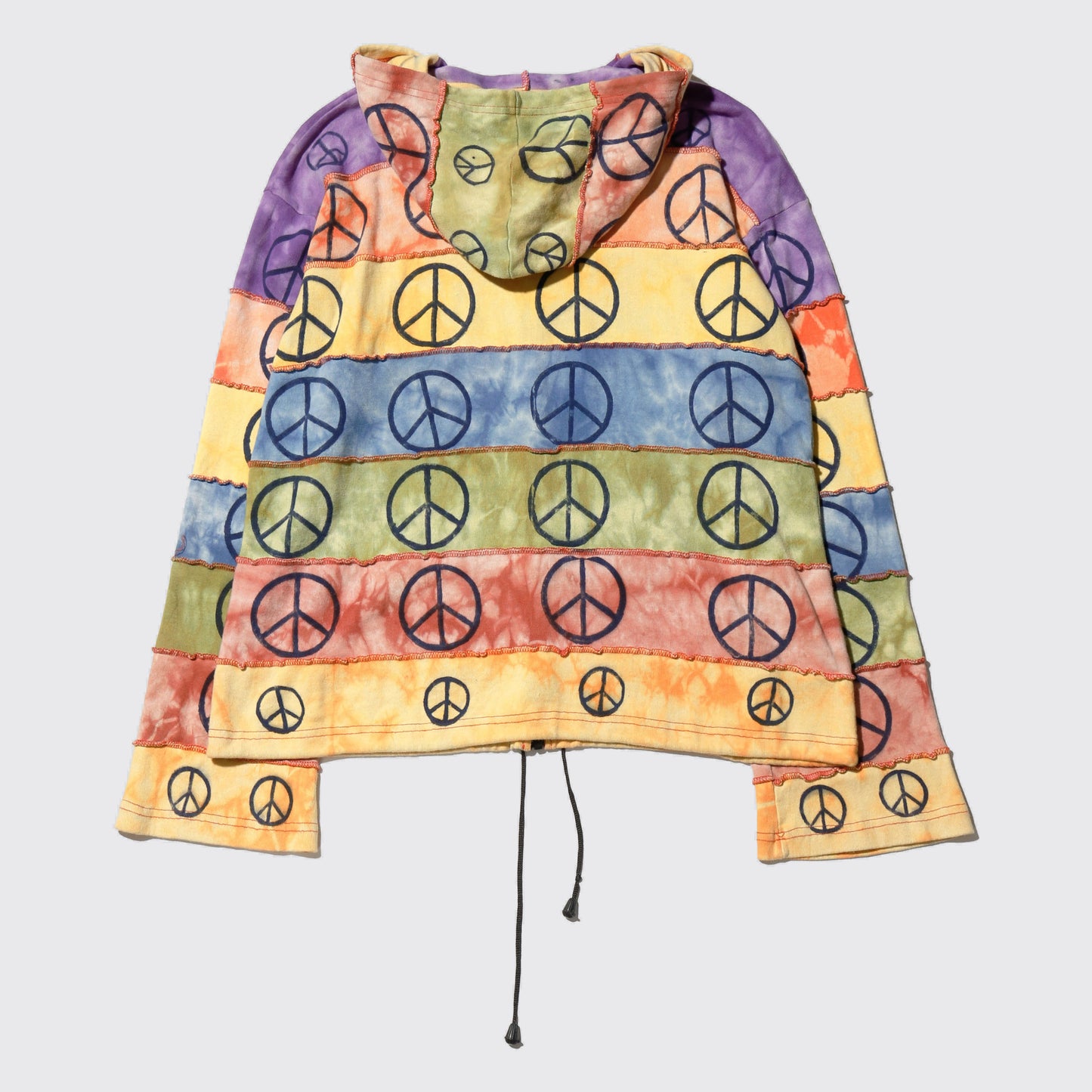 vintage peace goa hoodie