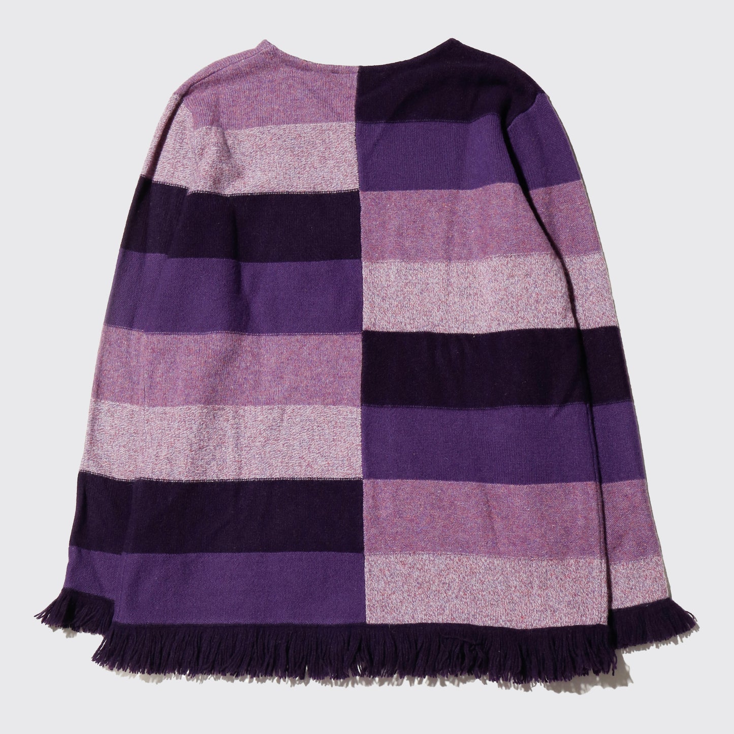 vintage patchwork fringe sweater