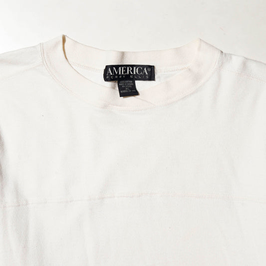 *one-off perry ellis broken cut sew