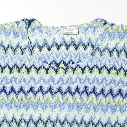 vintage coastal wave jacquard h/s