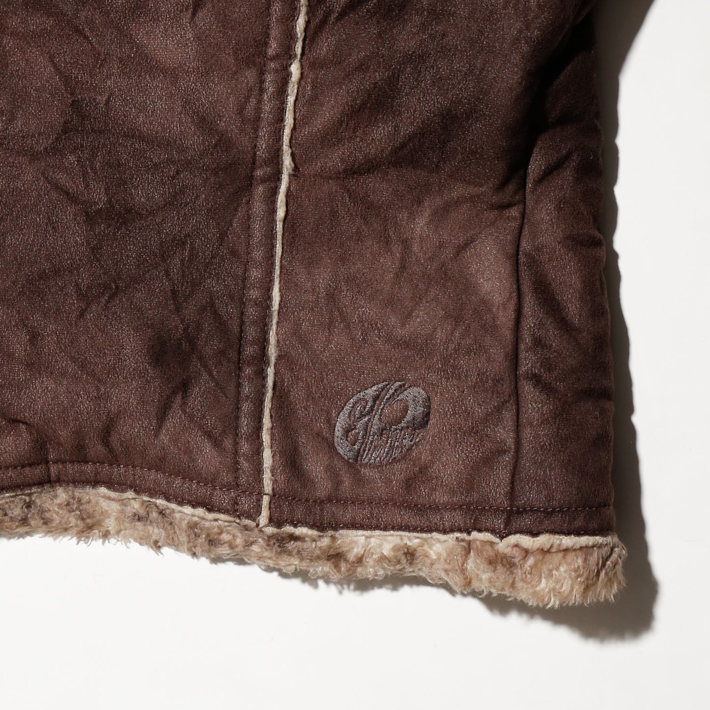 vintage miss sixty cropped faux fur jacket