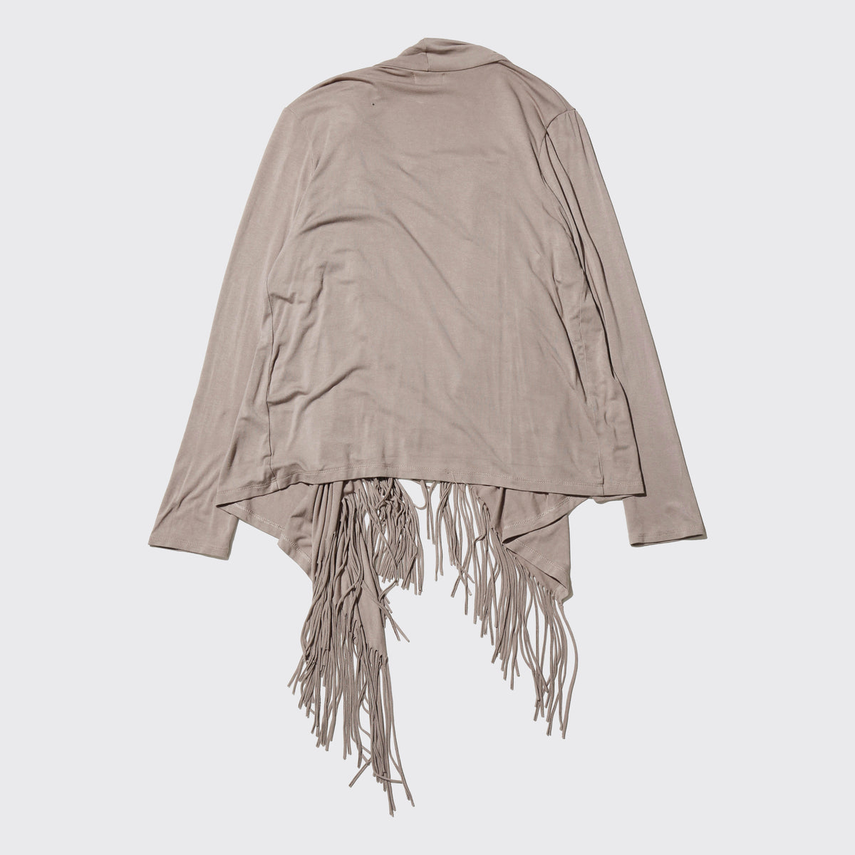 vintage fringe drape wrap cardigan