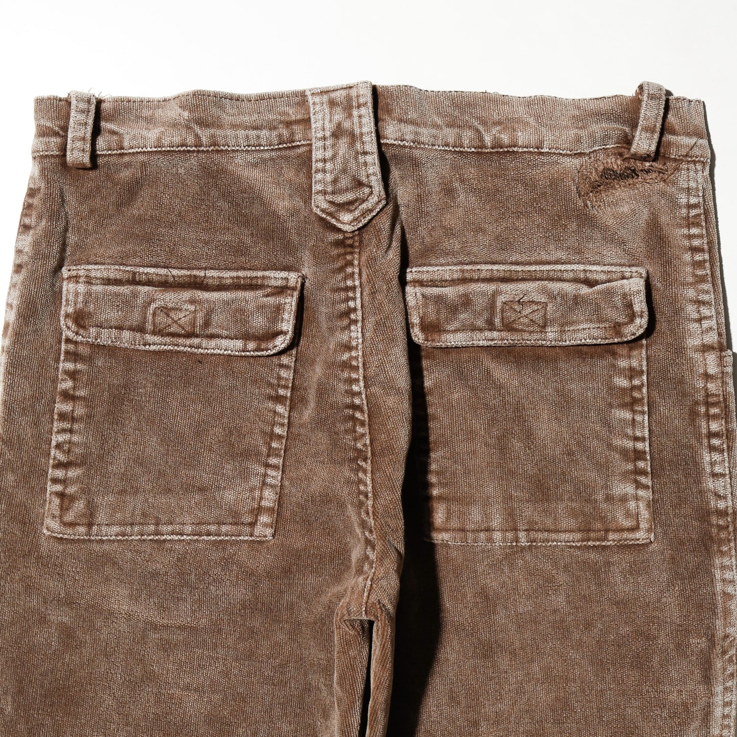 vintage dust velvet flare trousers