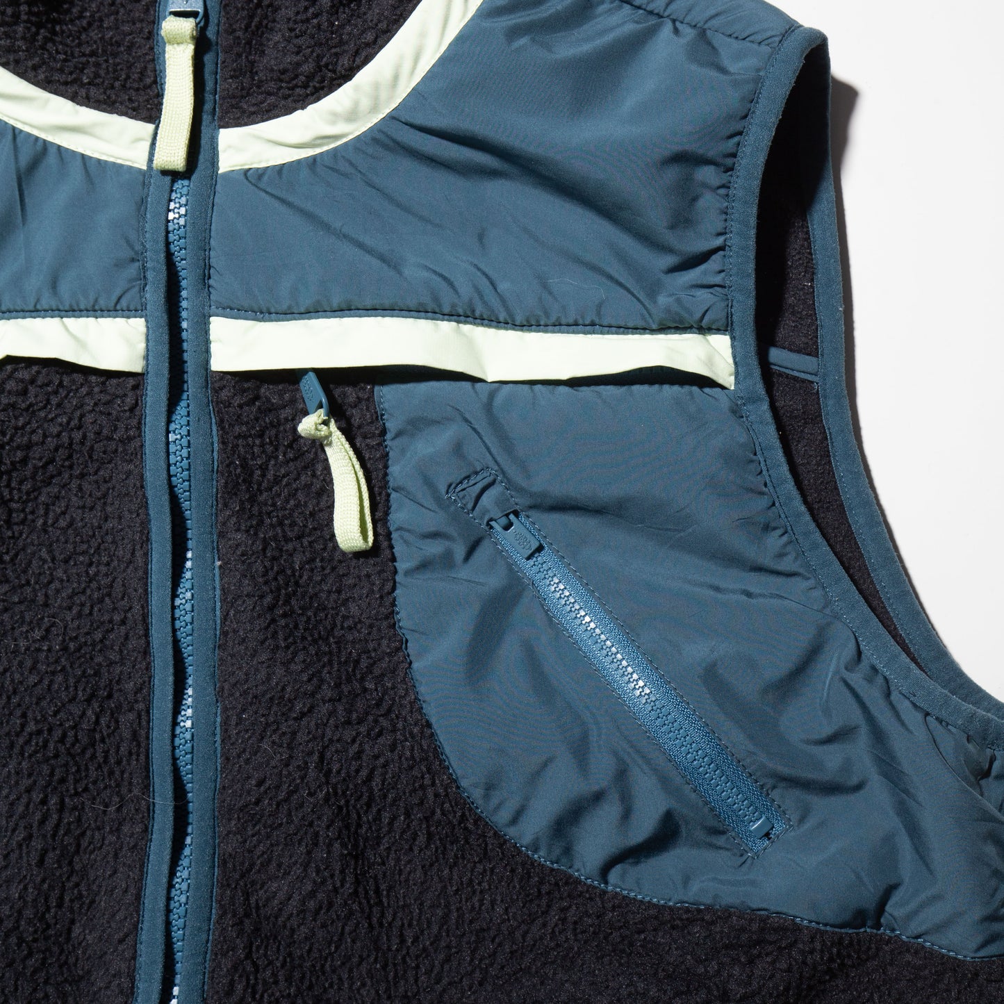 vintage fleece short vest