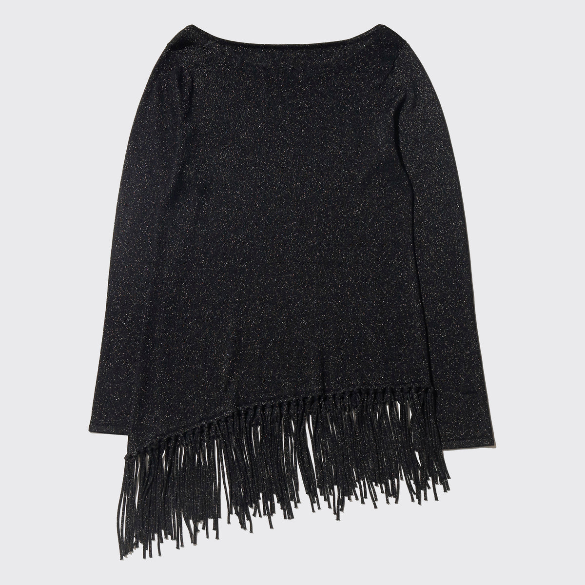 vintage lame fringe knit cut sew