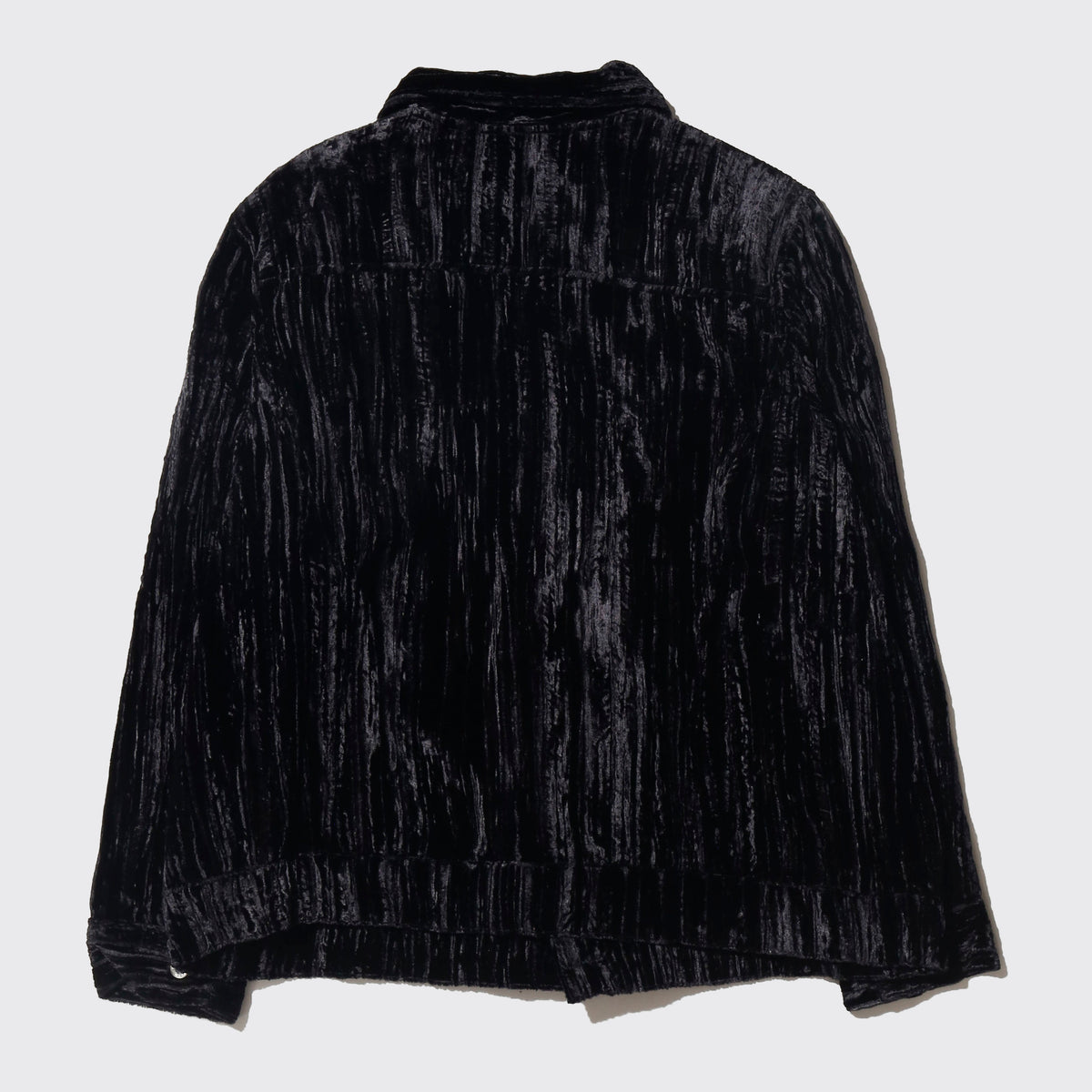vintage crash velvet truker jacket