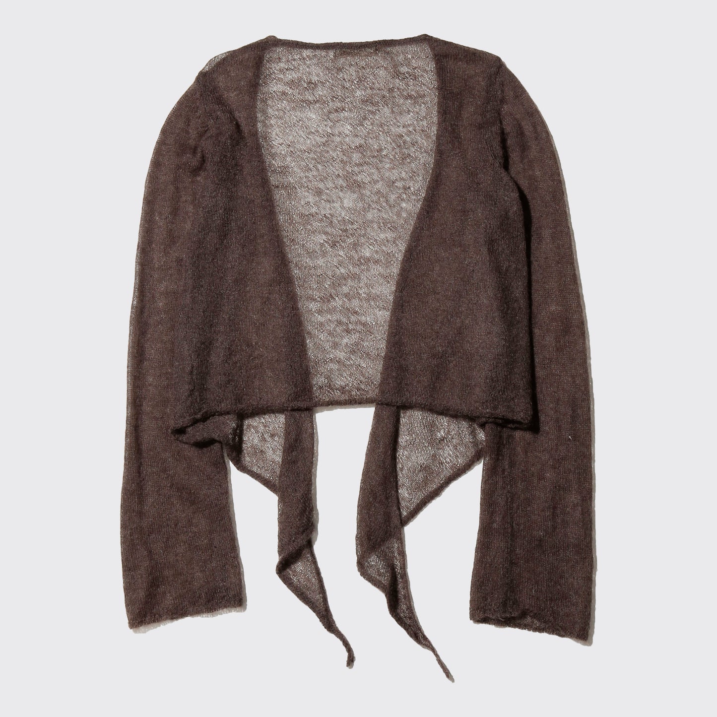vintage deformed low gauge cardigan