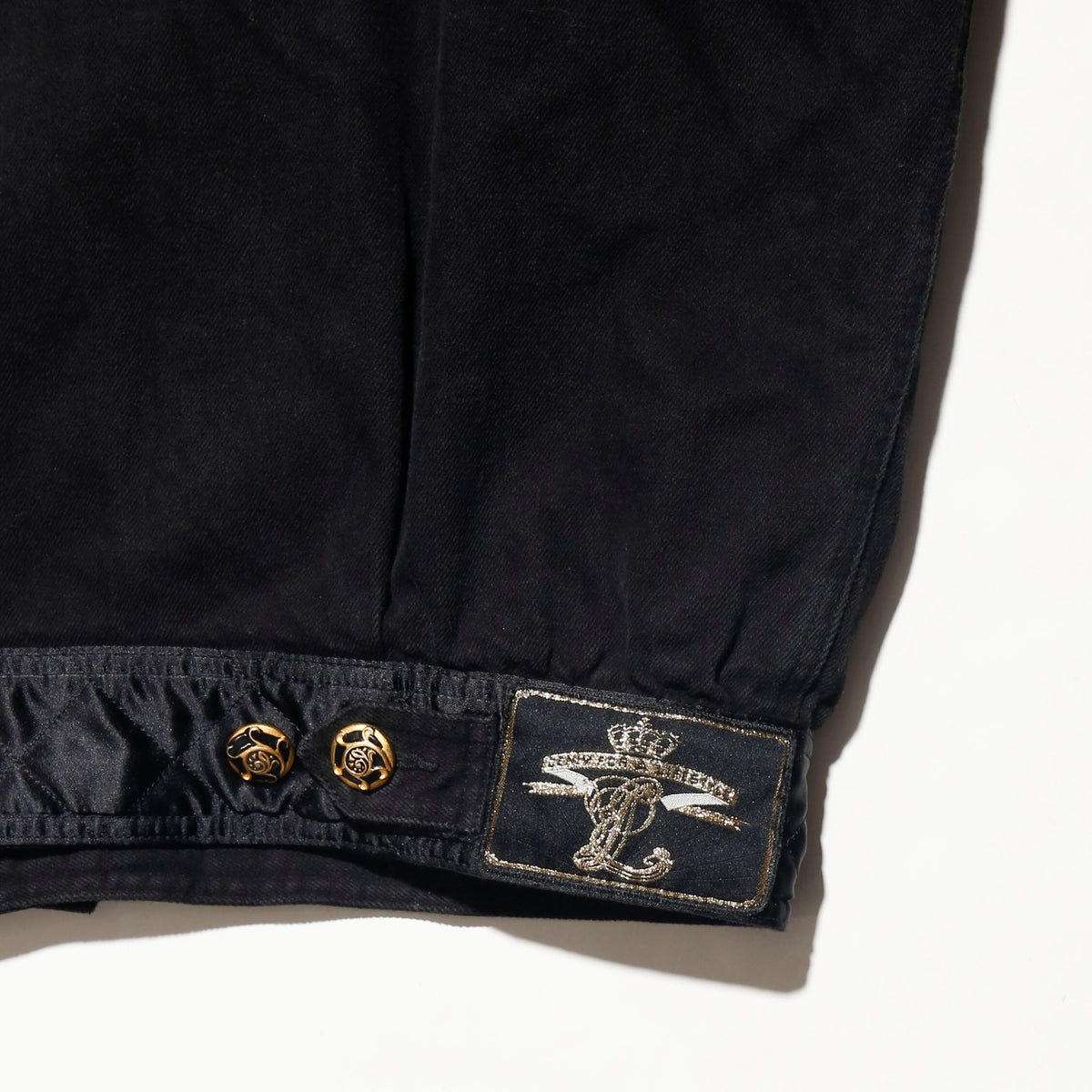 vintage baroque trucker jacket