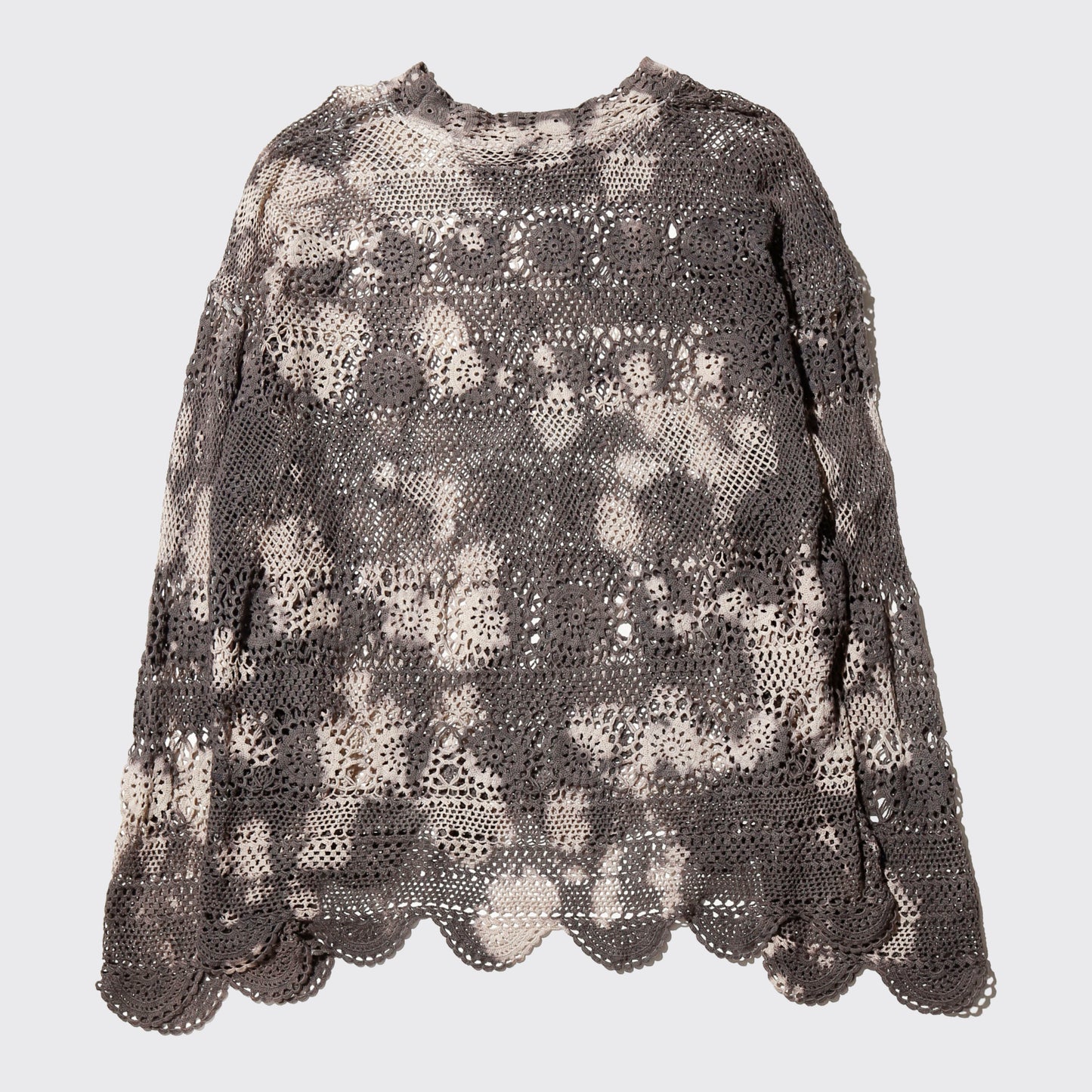 *one-off acid dye vintage lace up pullover