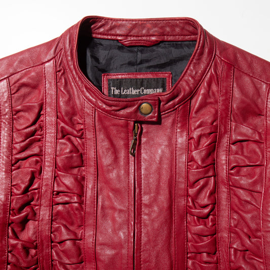 vintage shearling leather jacket