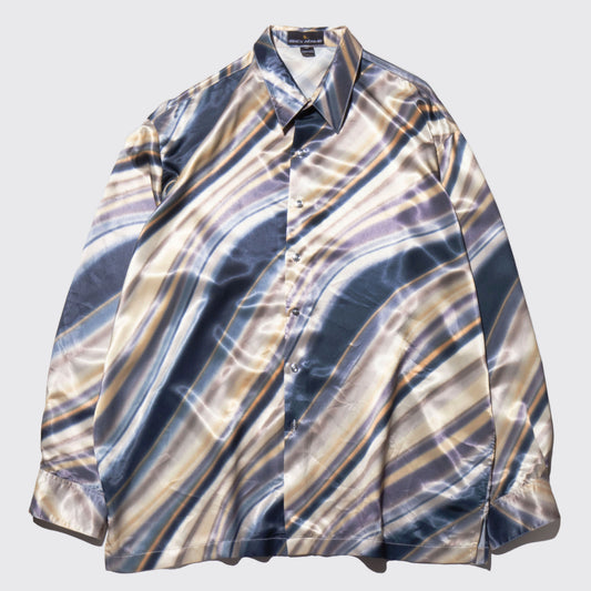 vintage marble glossy loose shirt