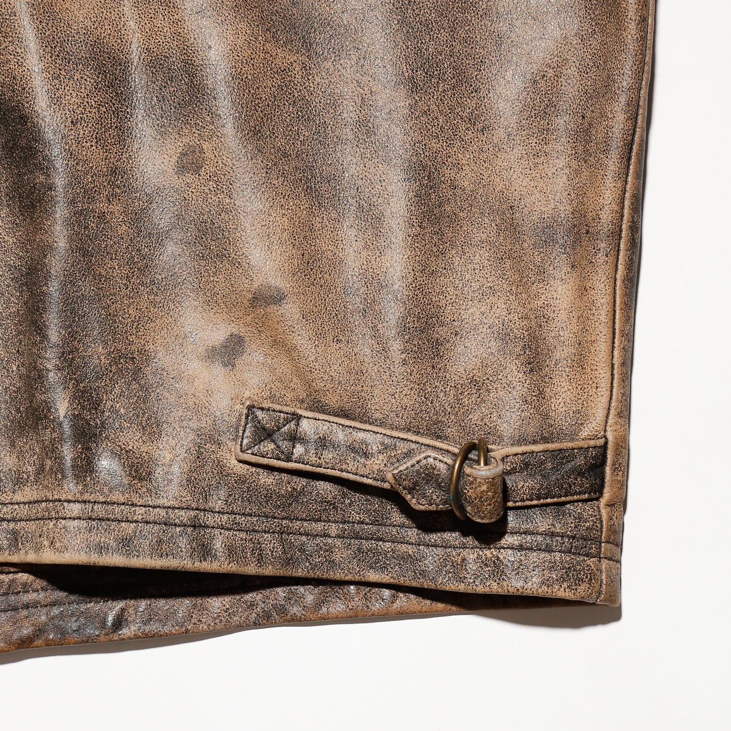 vintage bullet fade leather jacket